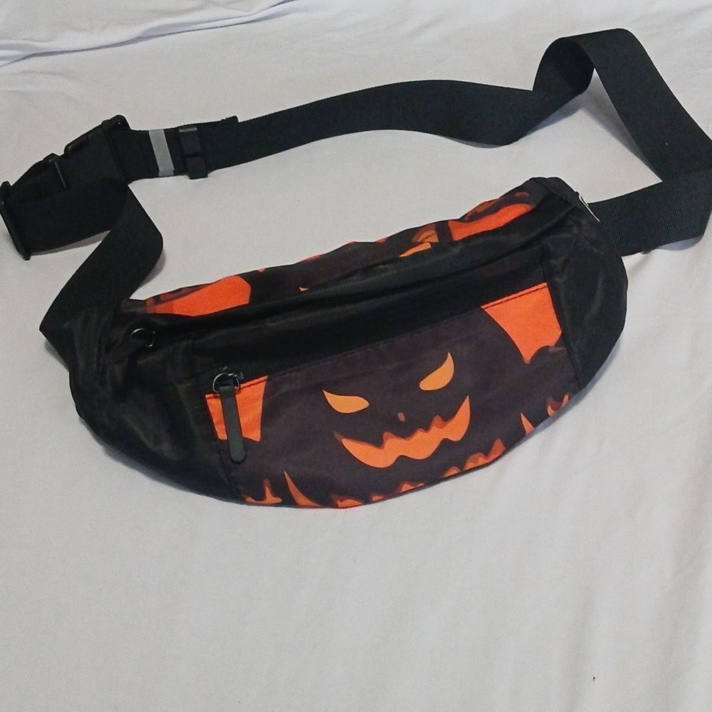 MaxTop Halloween jack o lantern fanny pack crossbody bag  NEW